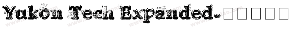 Yukon Tech Expanded字体转换